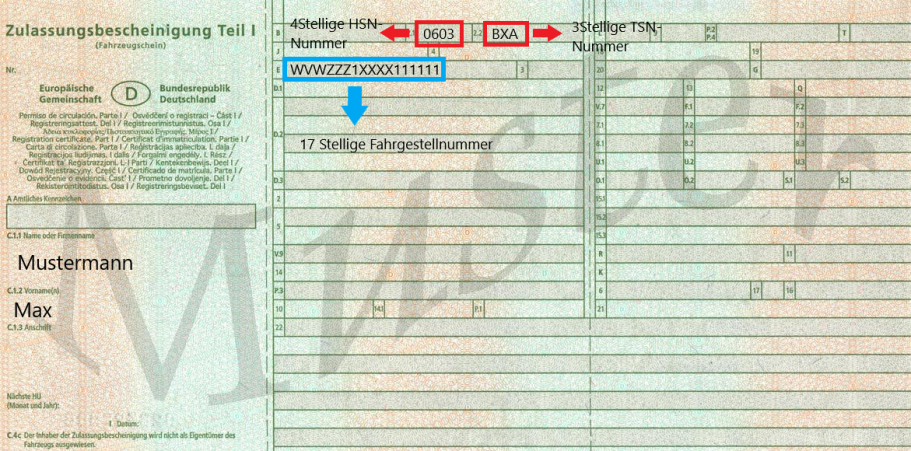 Ein Formular mit Feldern für persönliche Daten und Anweisungen zur Ausfüllung.